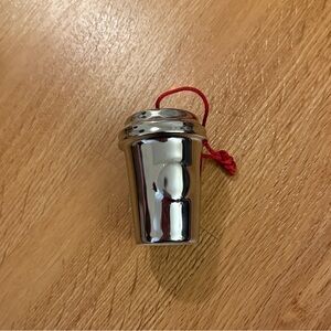 Silver Starbucks Coffee Cup Ornament